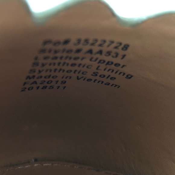 J Crew Metallic Gold Scalloped Ballet Flats 8.5 - Picture 10 of 11